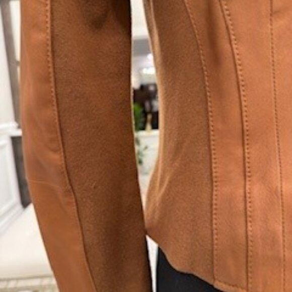 Marc New York Caramel Tan Size S Leather Jacket.  EUC - Picture 4 of 6